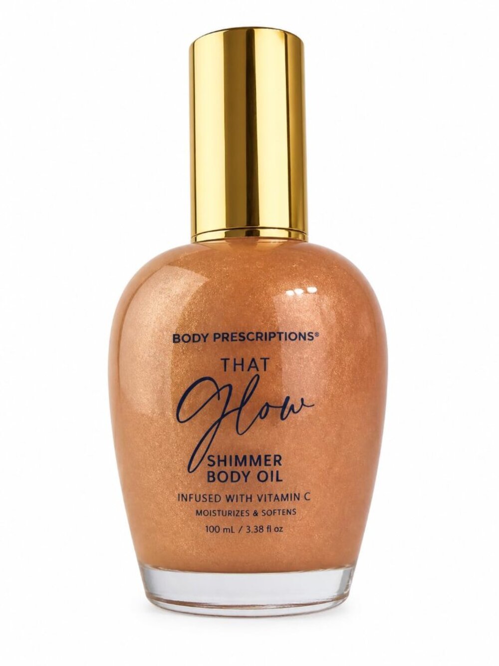 Body Prescriptions That Glow Shimmer Body Oil Vitamin C Hydrating Glow Oil 3.38